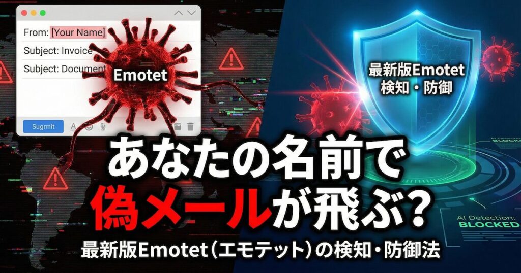 あなたの名前で偽メールが飛ぶ？最新版Emotet（エモテット）の検知・防御法｜中小企業社長が今日やるべき現実策