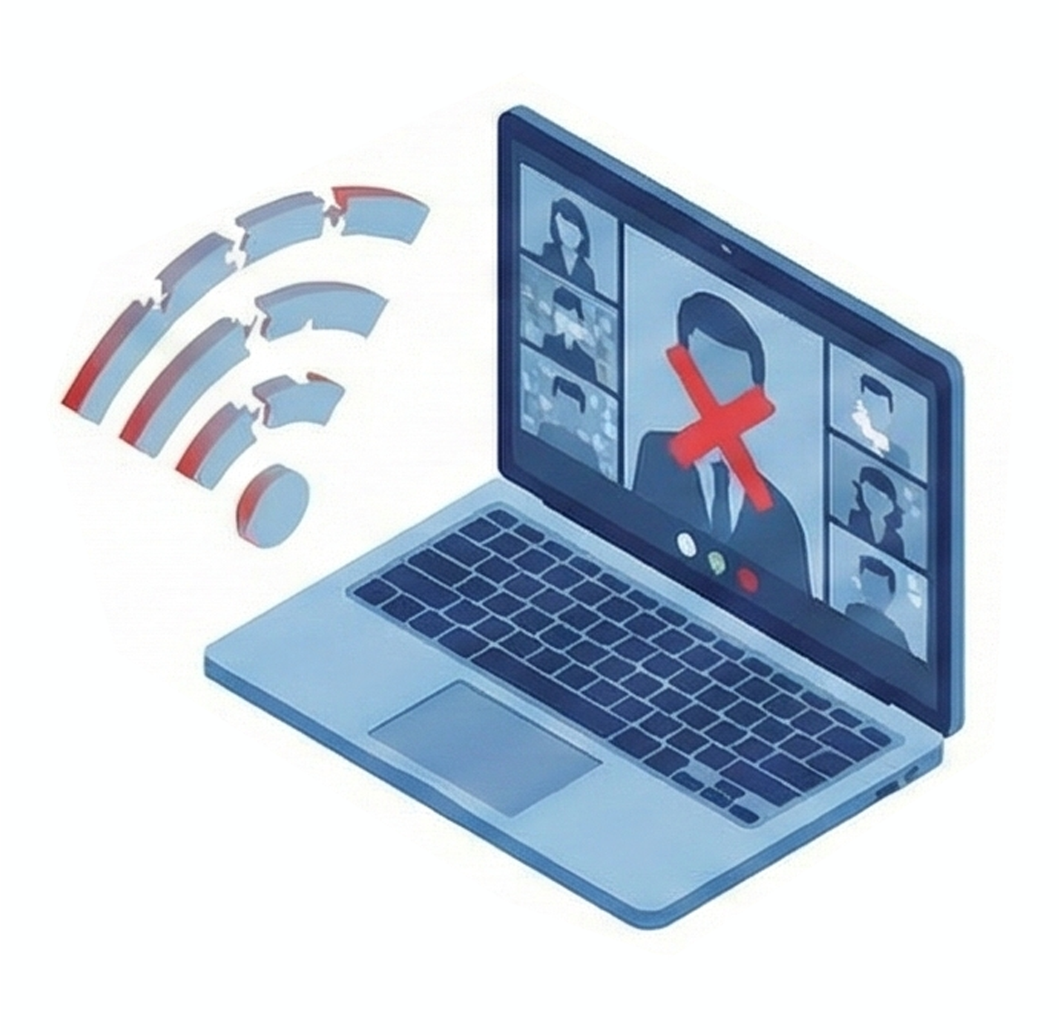 Web会議が途切れる・音が飛ぶ