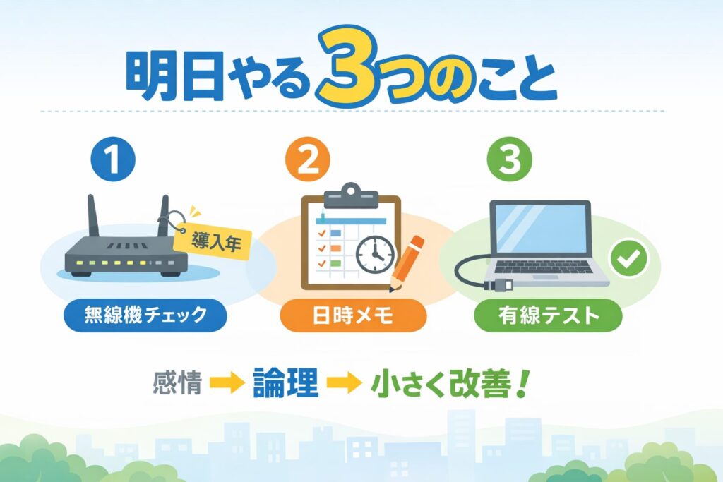 明日やる3つのこと