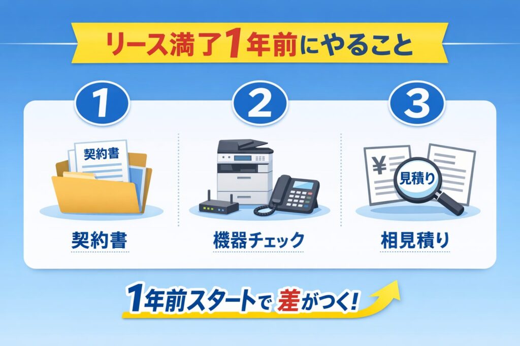 リース1年前にやること