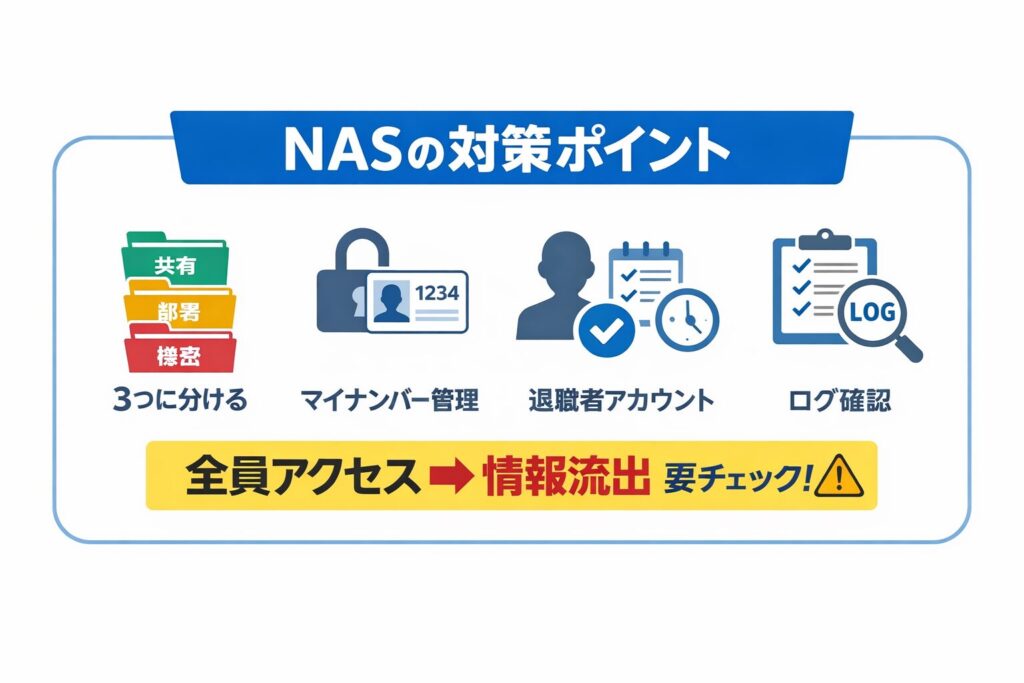 NASの対策ポイント