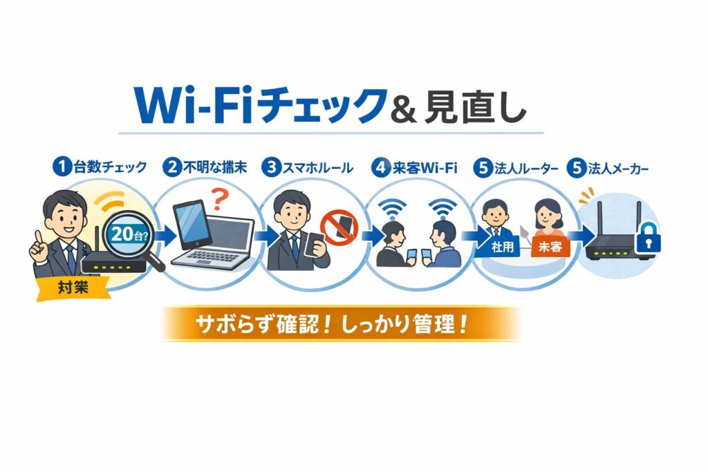 Wi-Fiチェック、見直し
