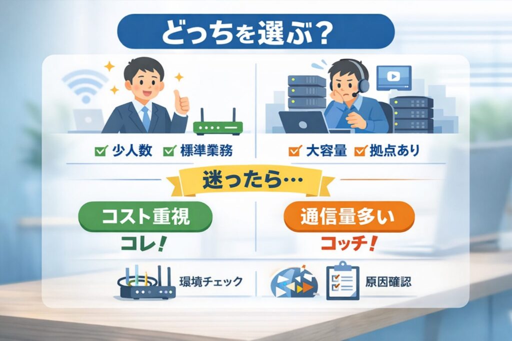 結局どっちを選ぶべきか