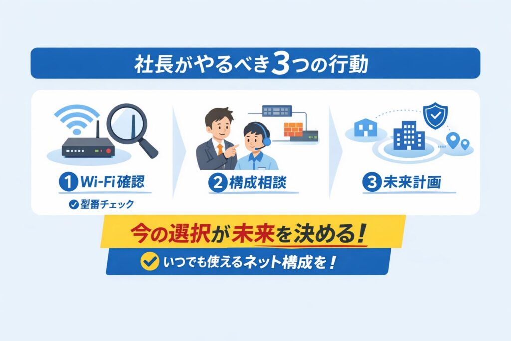 社長がやるべき3つの行動