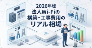 【2026年版】法人Wi-Fiの構築・工事費用のリアル相場｜AP代だけで予算を組むと必ず失敗する理由