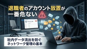 退職者のアカウント放置が一番危ない｜社内データ流出を防ぐネットワーク管理の基本