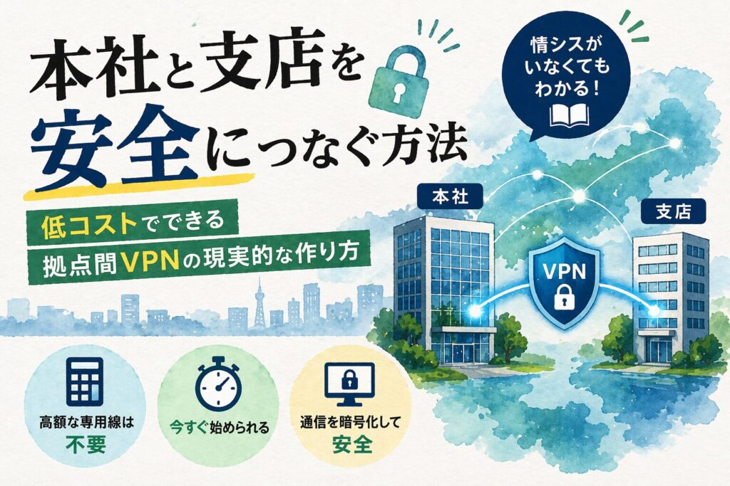 本社と支店を安全につなぐ方法