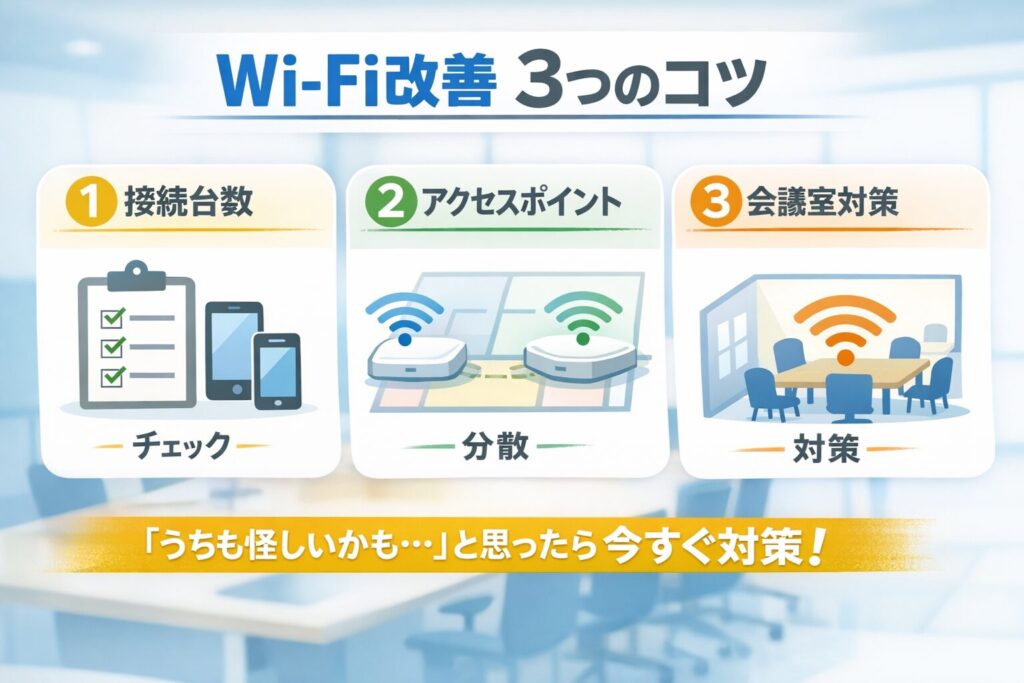 Wi-Fi改善3つのコツ