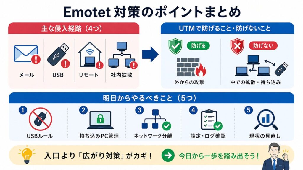 Emotet対策ポイントまとめ