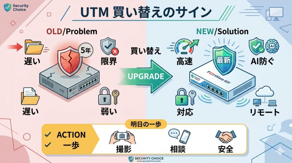 UTM買い替えのサイン