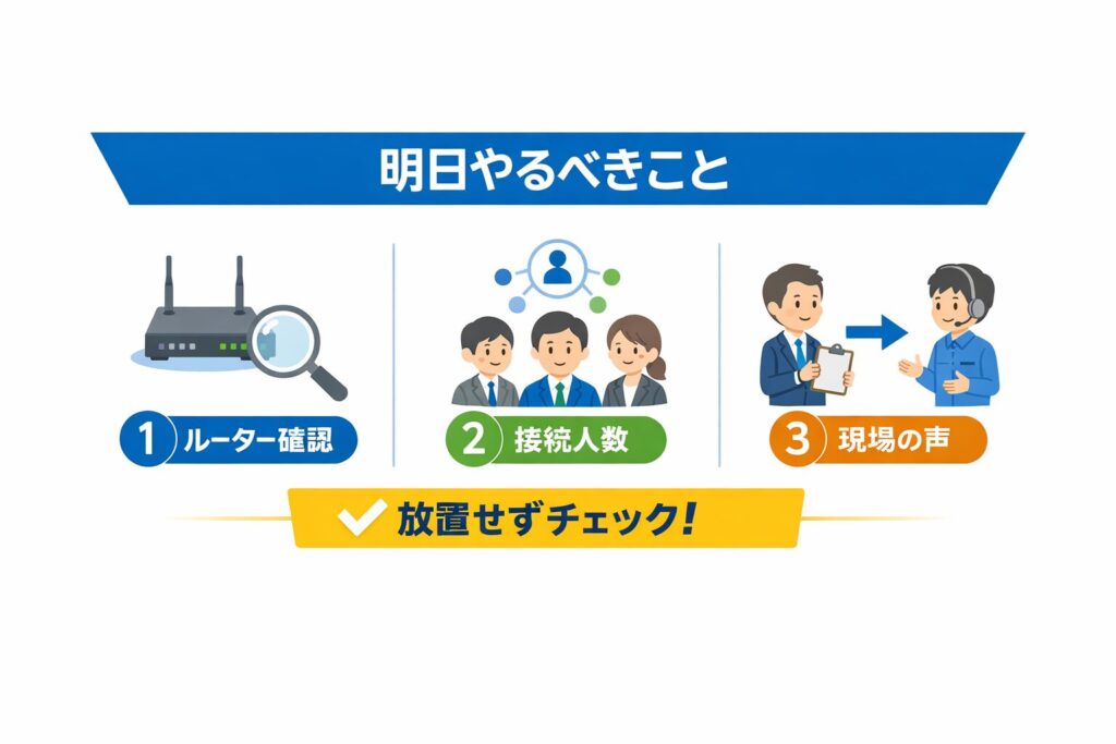 放置せずにチェック