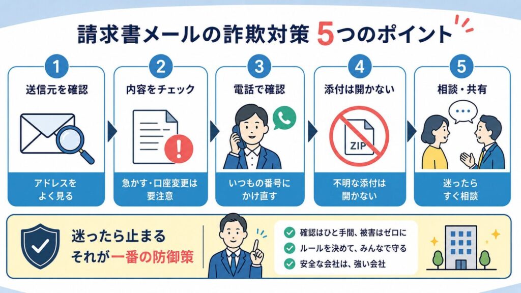 請求書メール詐欺対策ガイド