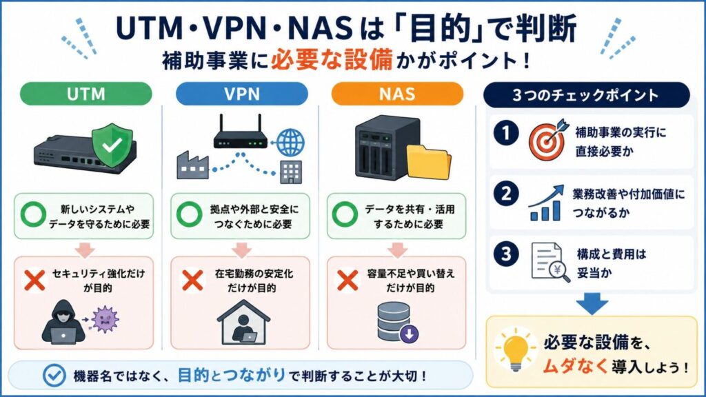 目的に合わせた機器選定ガイド