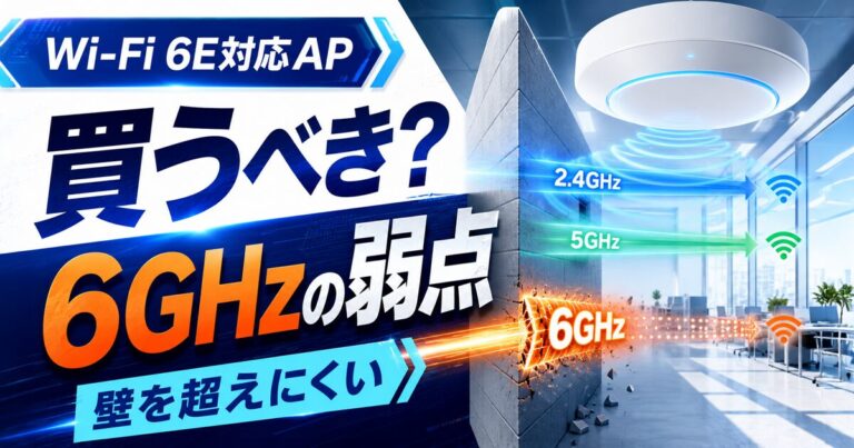 Wi-Fi 6E対応APは買うべき?6GHz帯の「壁を超えにくい」欠点と、今選ぶべき理由|価格・導入判断・失敗事例を現場目線で解説