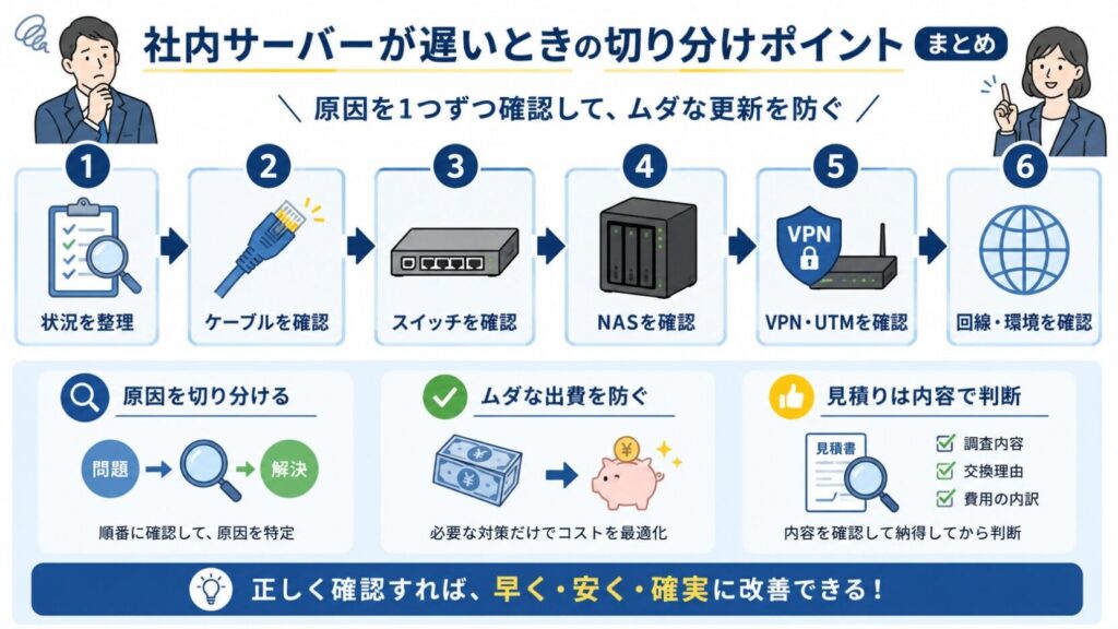 社内サーバーが遅い時の原因解決ガイド