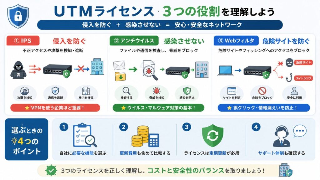 UTMライセンスの重要な役割