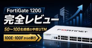 FortiGate 120G 完全レビュー｜50〜100名規模の中核UTM。100E・100Fからの移行ガイド
