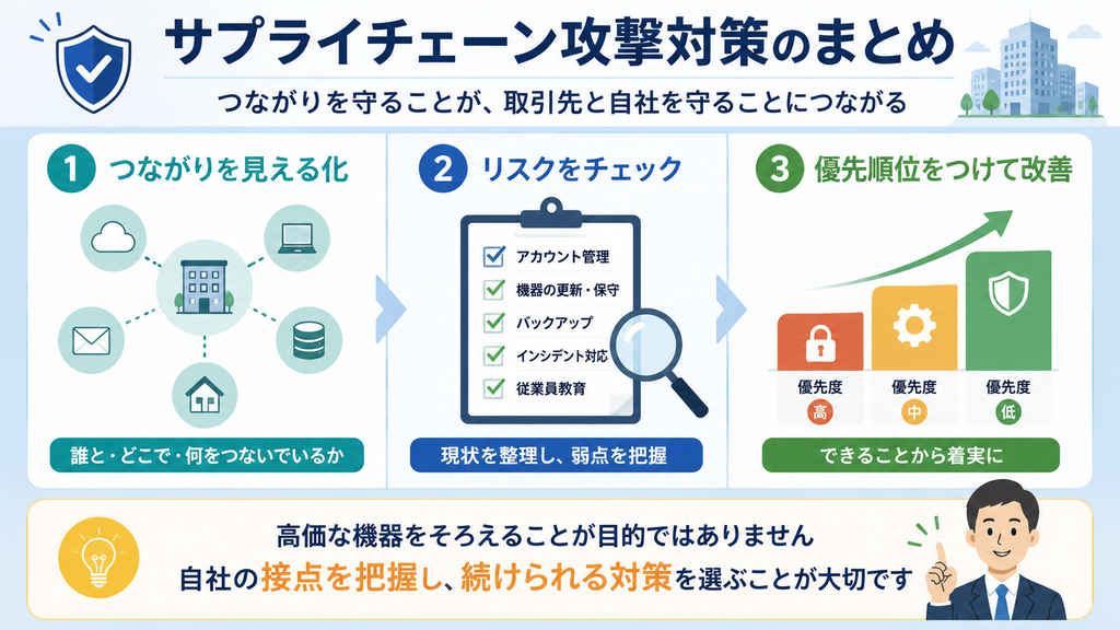 サプライチェーン攻撃対策まとめ